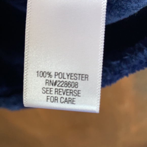 LastCall❌Croft & barrow minky zip front navy blue shirt jacket w pockets size 2X - Picture 12 of 16